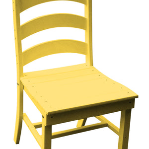 Poly Outdoor Ladderback Dining Side Chair - Lemon Yellow