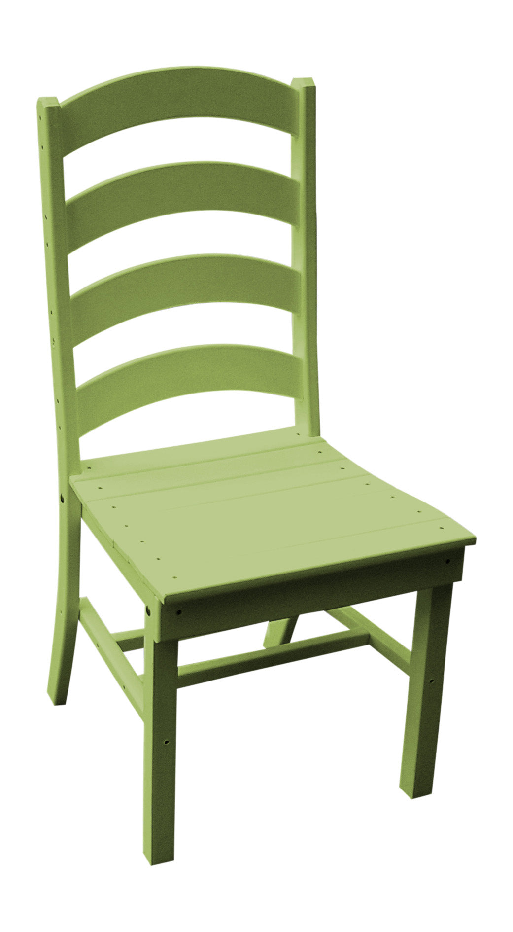 Poly Outdoor Ladderback Dining Chair - Tropical Green