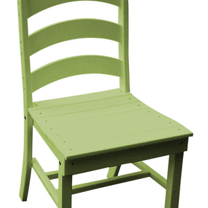 Poly Outdoor Ladderback Dining Chair - Tropical Green