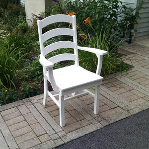Poly Outdoor Ladderback Dining Chair - White