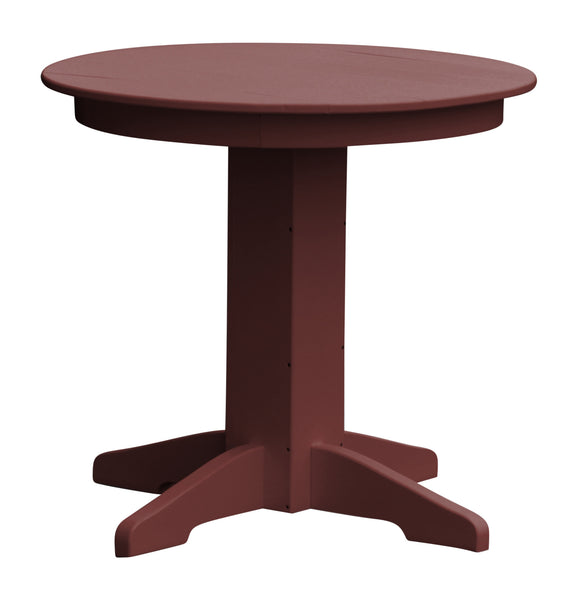Poly Outdoor Round Dining Table - 33 inch or 44 inch