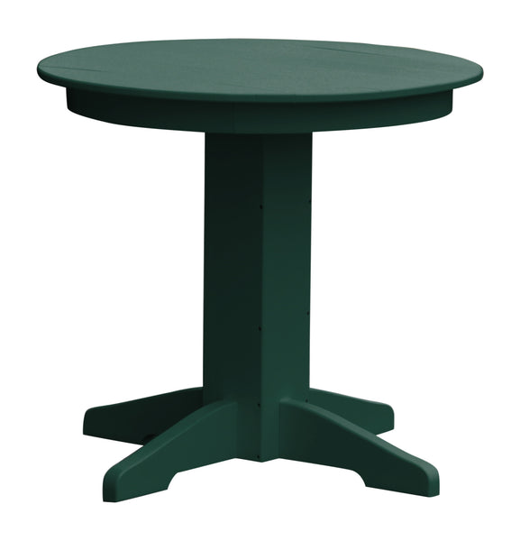 Poly Outdoor Round Dining Table - 33 inch or 44 inch