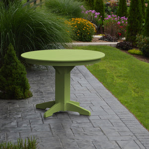 Poly Outdoor Round Dining Table - 44 inch / Lime Green