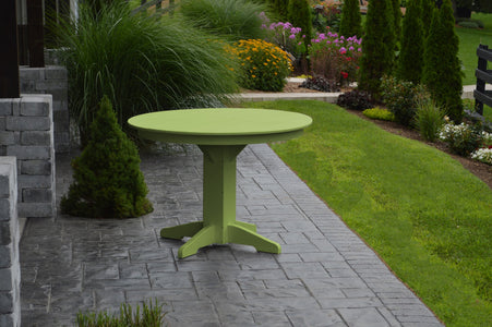 Poly Outdoor Round Dining Table - 44 inch / Lime Green