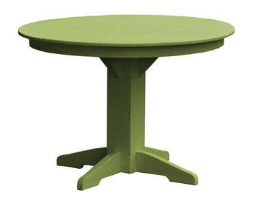 Poly Outdoor Round Dining Table - 44 inch / Lime Green