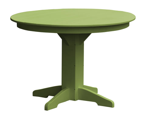 Poly Outdoor Round Dining Table - 44 inch / Lime Green