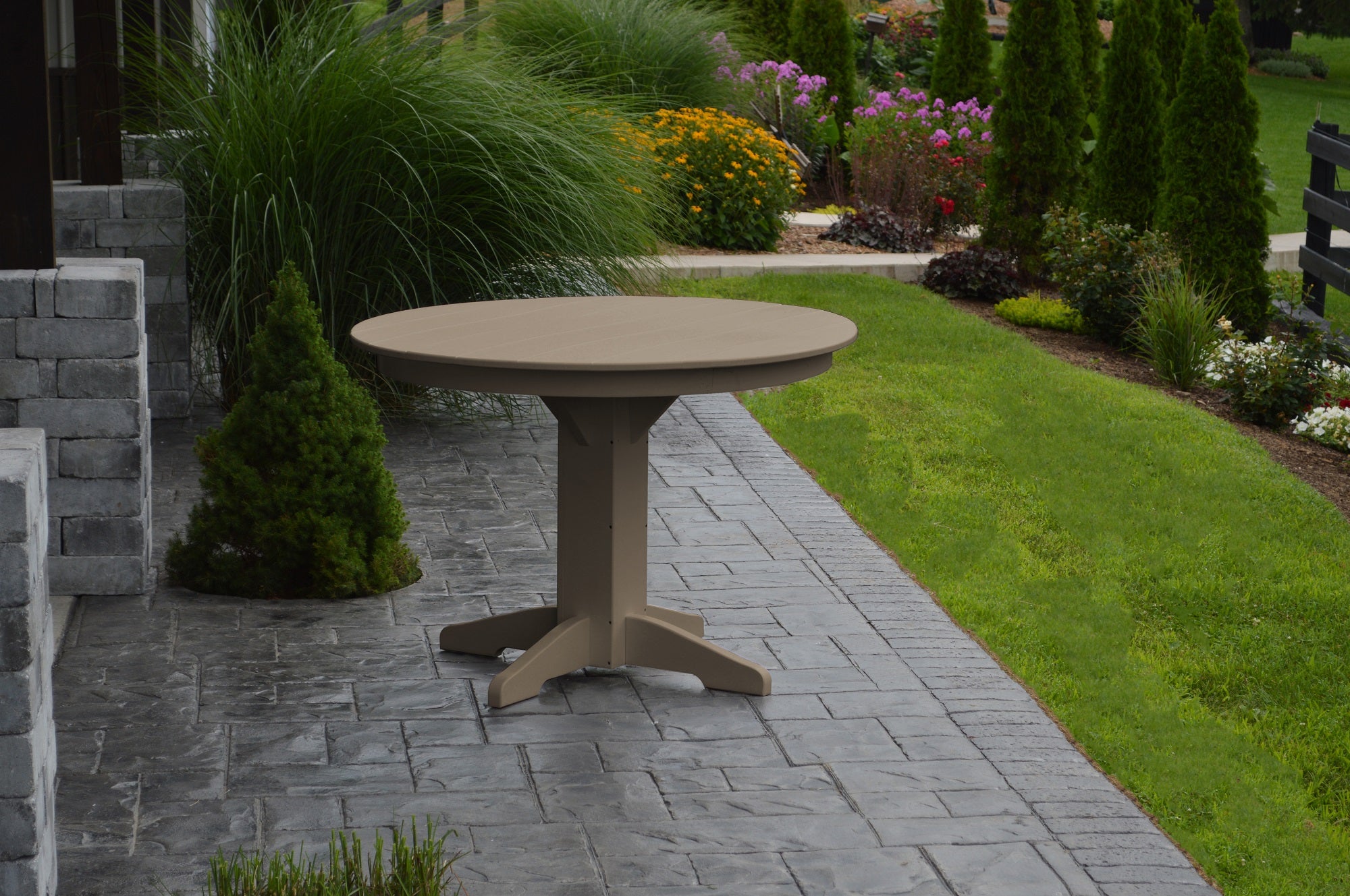 Poly Outdoor Round Dining Table - 33 inch or 44 inch