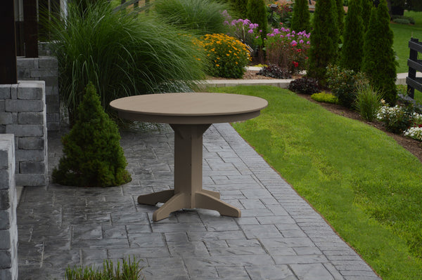Poly Outdoor Round Dining Table - 33 inch or 44 inch