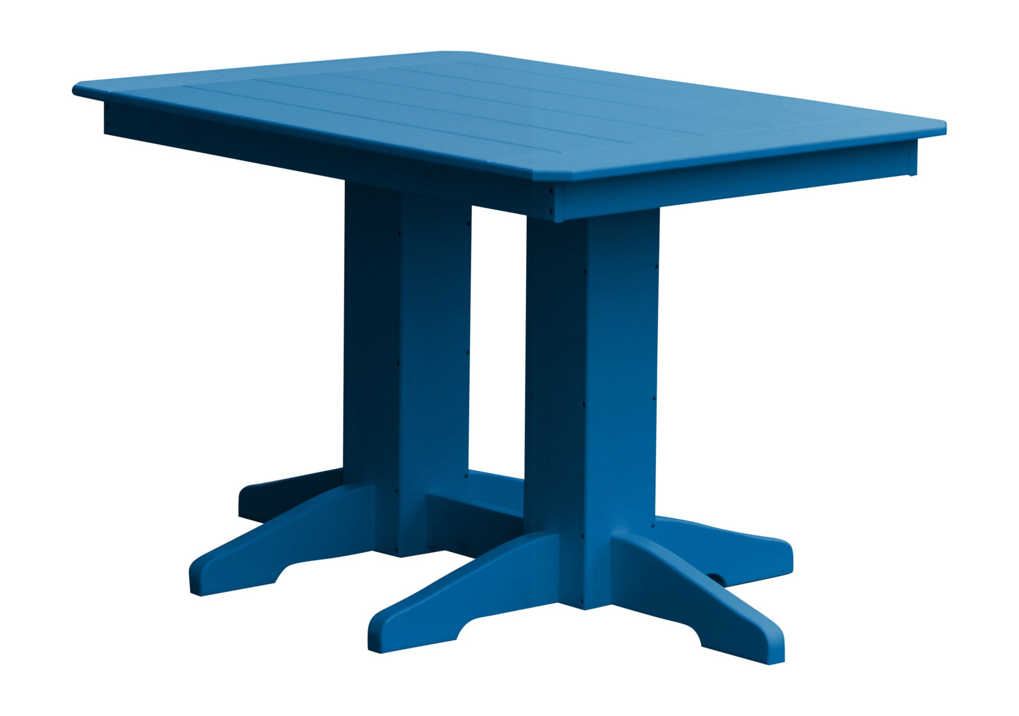 Poly Outdoor Rectangle Dining Table - 4ft / Blue