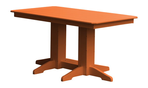 Poly Outdoor Rectangle Dining Table - 4ft, 5ft, or 6ft