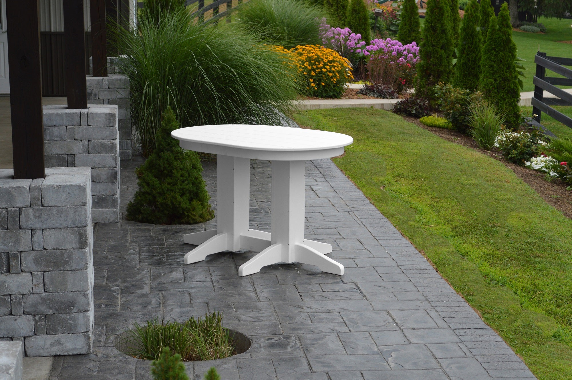 Poly Oval Dining Table - 4ft, 5ft, or 6ft