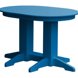 4ft Oval Poly Dining Table - Blue