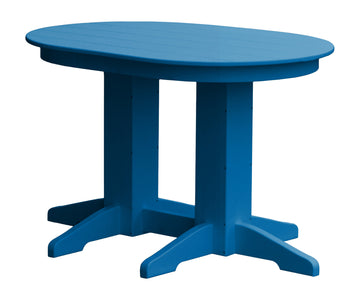 4ft Oval Poly Dining Table - Blue