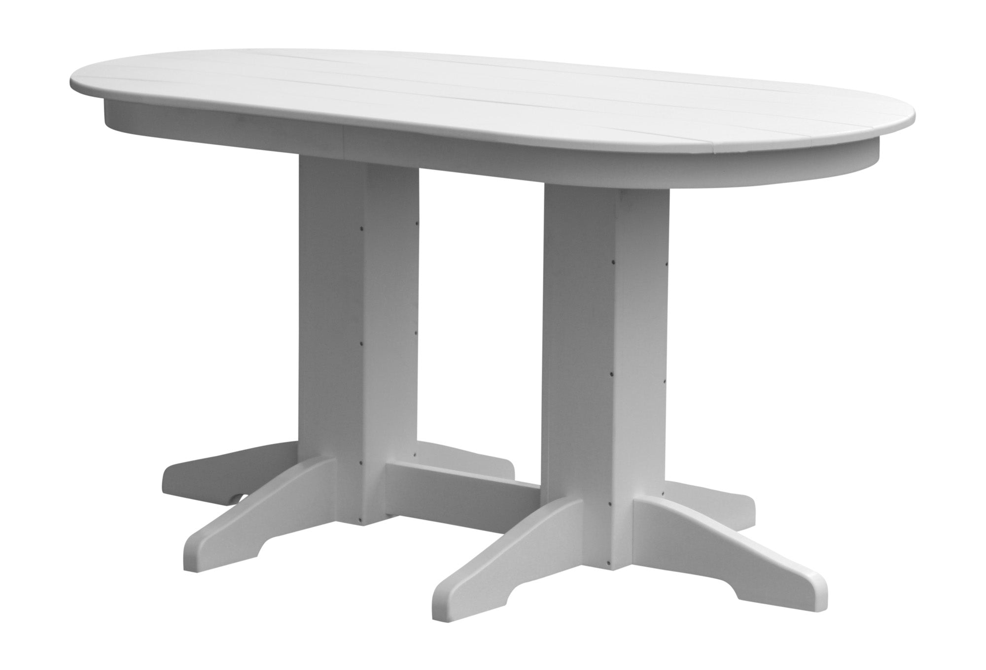 5ft Oval Poly Dining Table - White