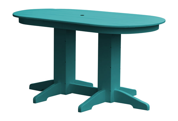 Poly Oval Dining Table - 4ft, 5ft, or 6ft