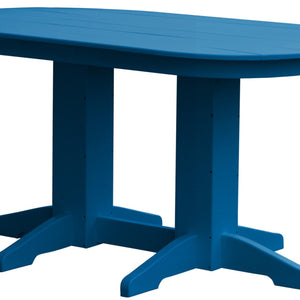 5ft Oval Poly Dining Table - Blue