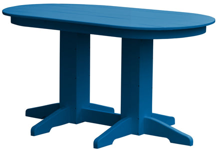 5ft Oval Poly Dining Table - Blue