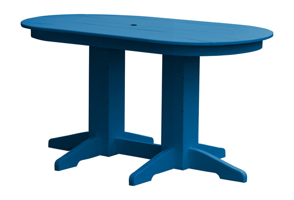 Poly Oval Dining Table - 4ft, 5ft, or 6ft