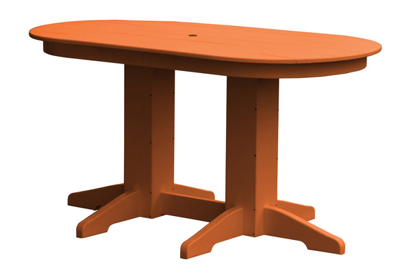 Poly Oval Dining Table - 4ft, 5ft, or 6ft