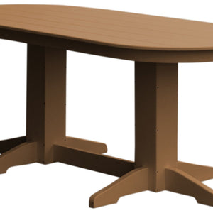 6ft Oval Poly Dining Table - Cedar