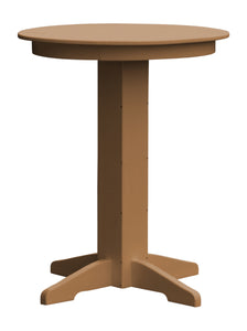 Poly Outdoor Round Bar Table - 33 inch / Cedar