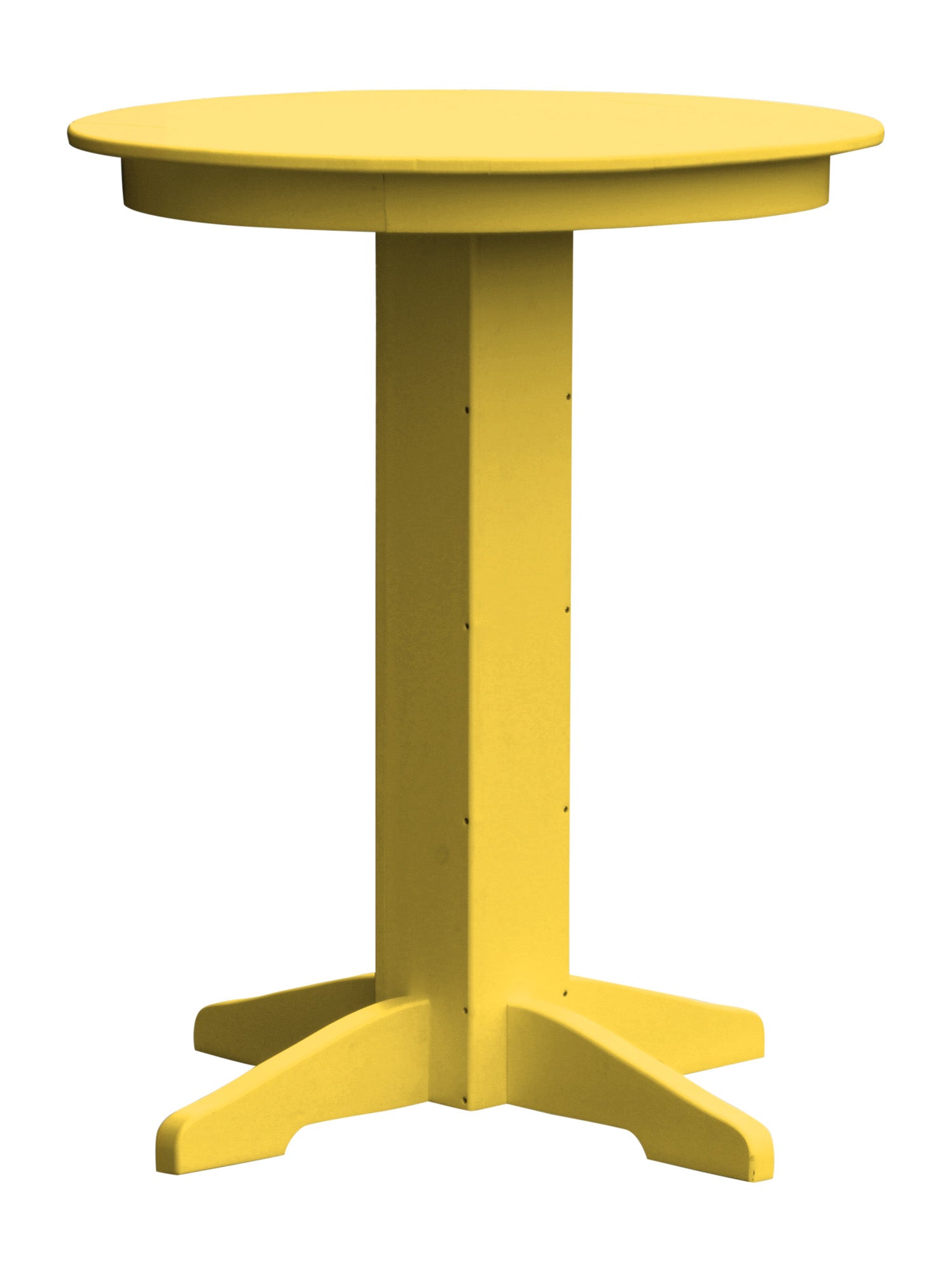 Poly Outdoor Round Bar Table - 33 inch or 44 inch