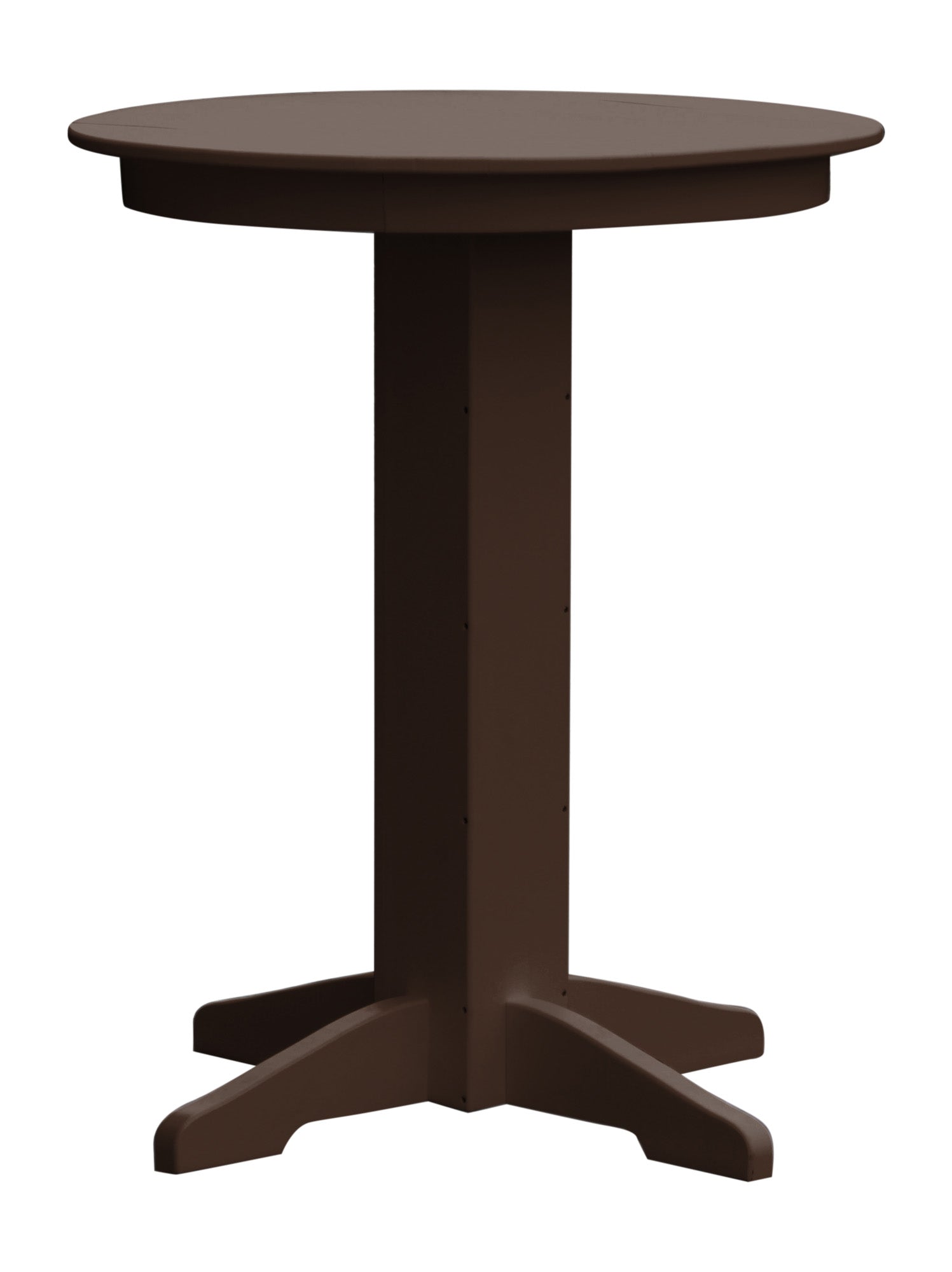 Poly Outdoor Round Bar Table - 33 inch or 44 inch