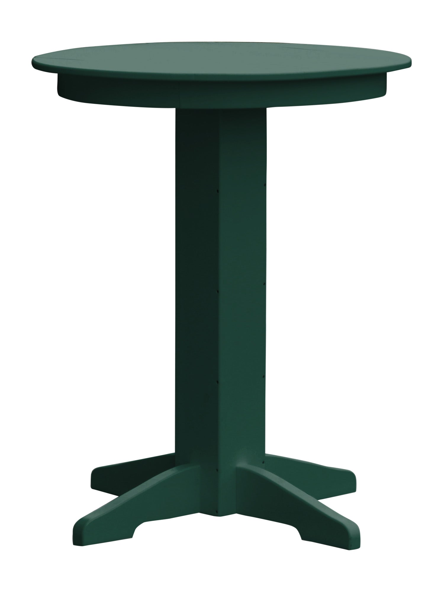Poly Outdoor Round Bar Table - 33 inch / Turf Green