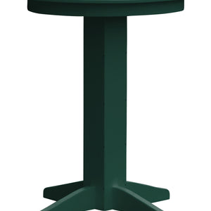Poly Outdoor Round Bar Table - 33 inch / Turf Green