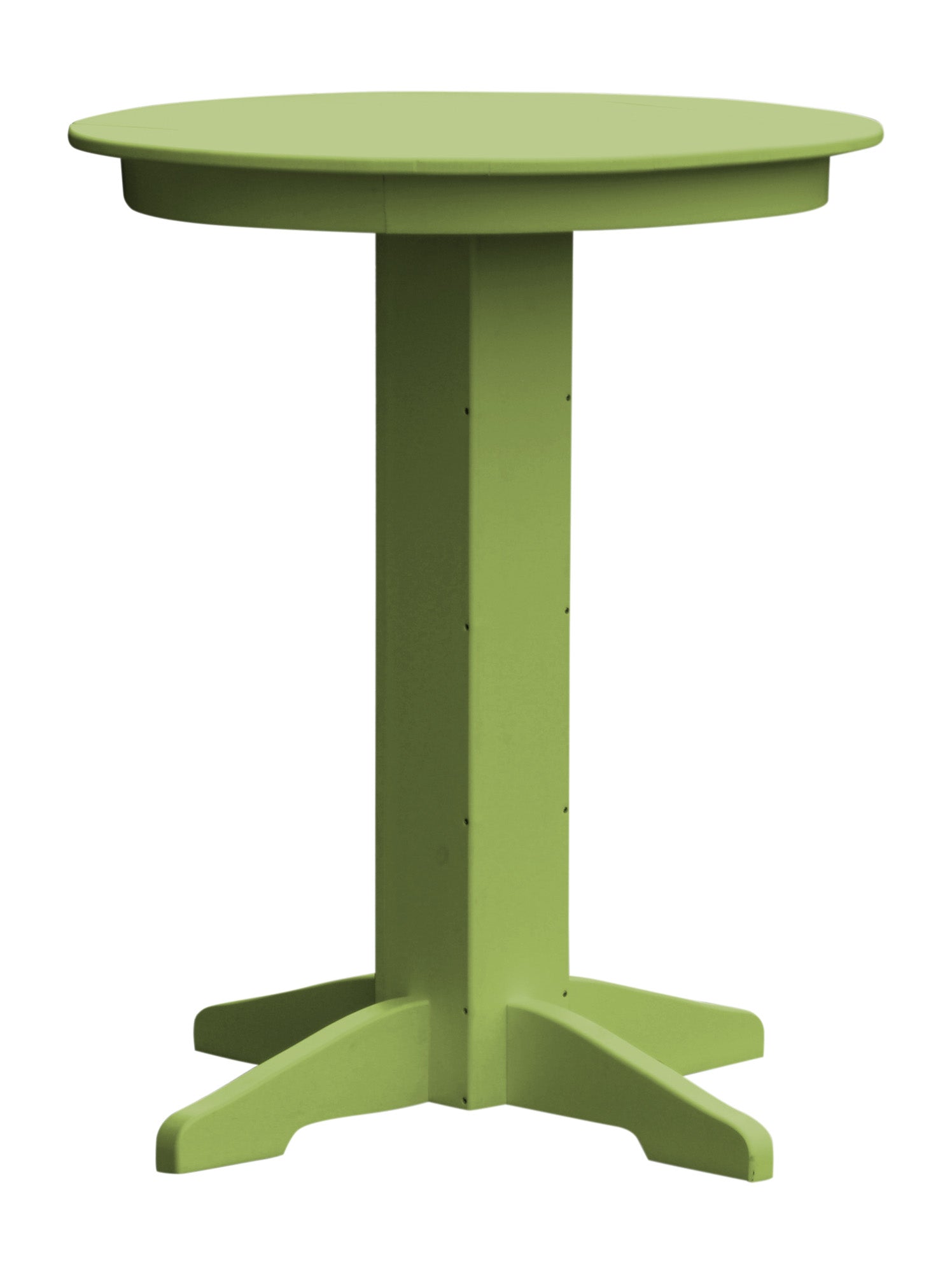 Poly Outdoor Round Bar Table - 33 inch / Tropical Lime