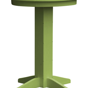 Poly Outdoor Round Bar Table - 33 inch / Tropical Lime