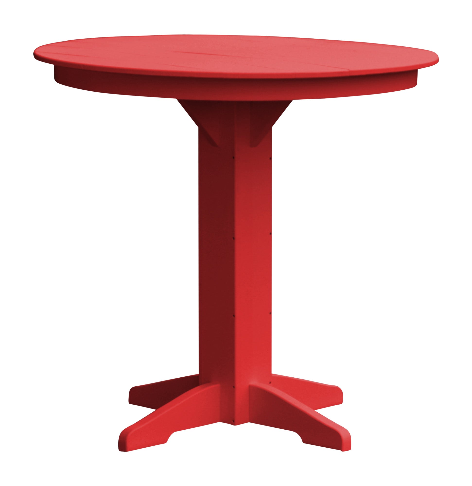 Poly Outdoor Round Bar Table - 33 inch or 44 inch