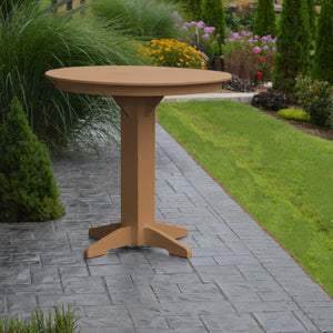 Poly Outdoor Round Bar Table - 44 inch / Cedar