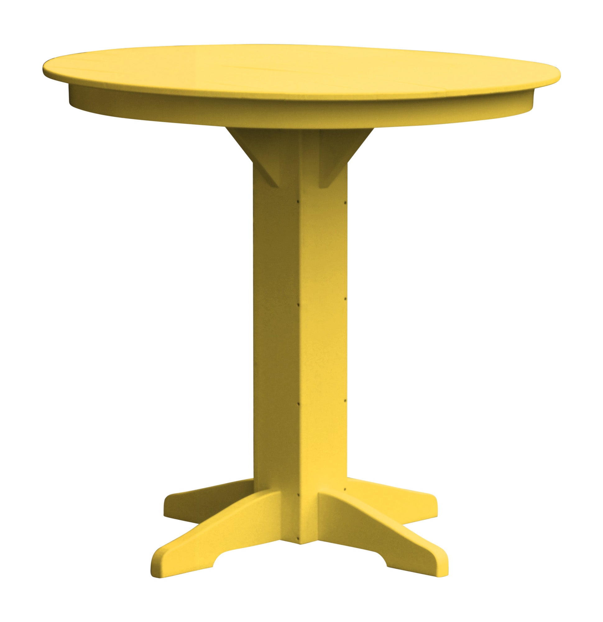Poly Outdoor Round Bar Table - 33 inch or 44 inch