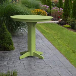 Poly Outdoor Round Bar Table - 44 inch / Tropical Lime