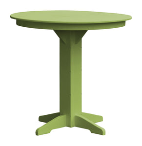 Poly Outdoor Round Bar Table - 44 inch / Tropical Lime