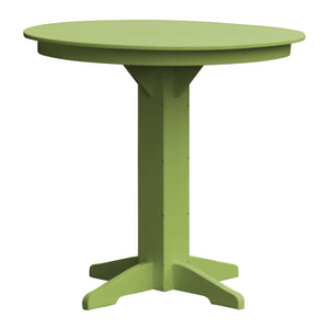 Poly Outdoor Round Bar Table - 44 inch / Tropical Lime