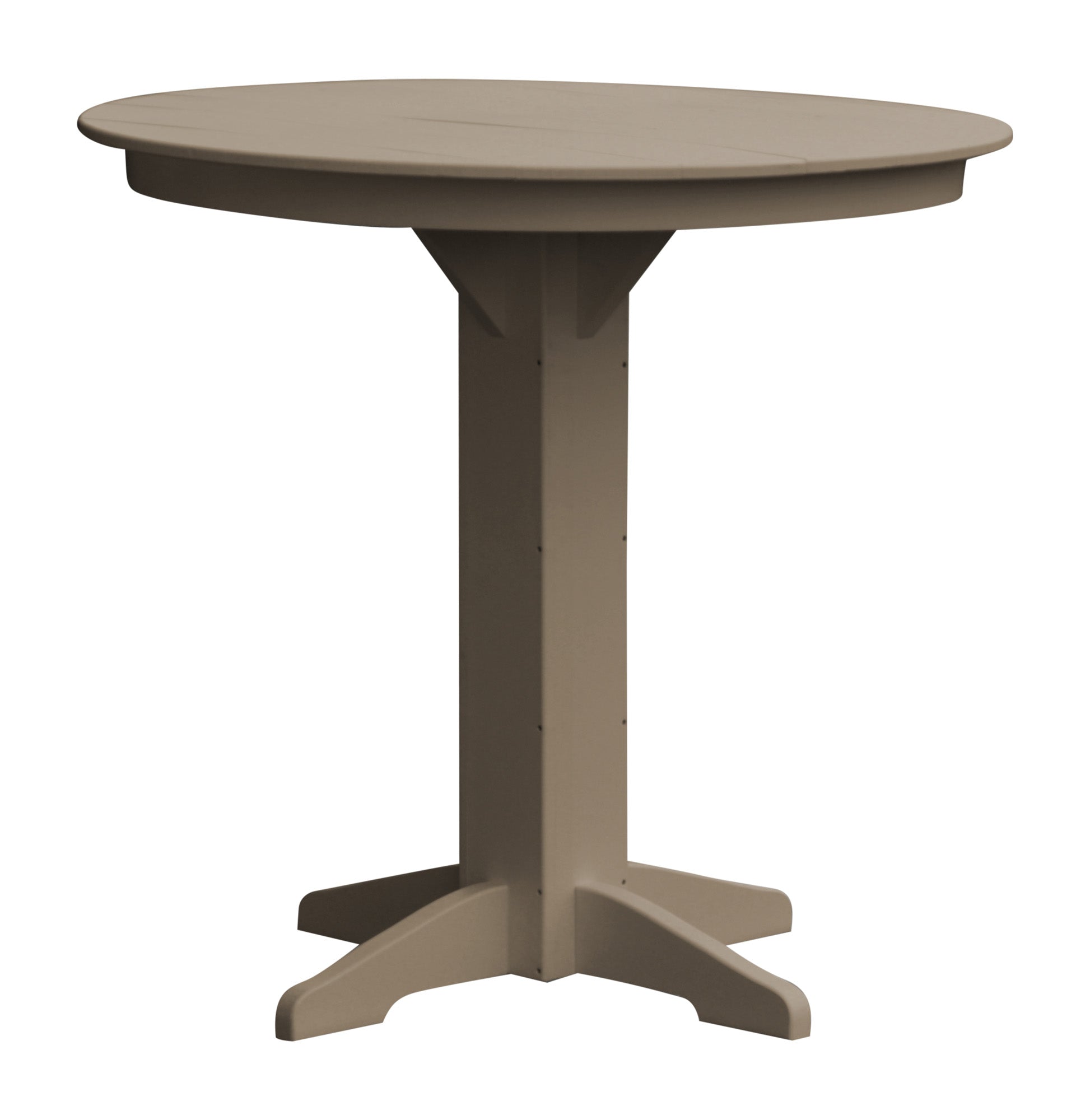 Poly Outdoor Round Bar Table - 33 inch or 44 inch