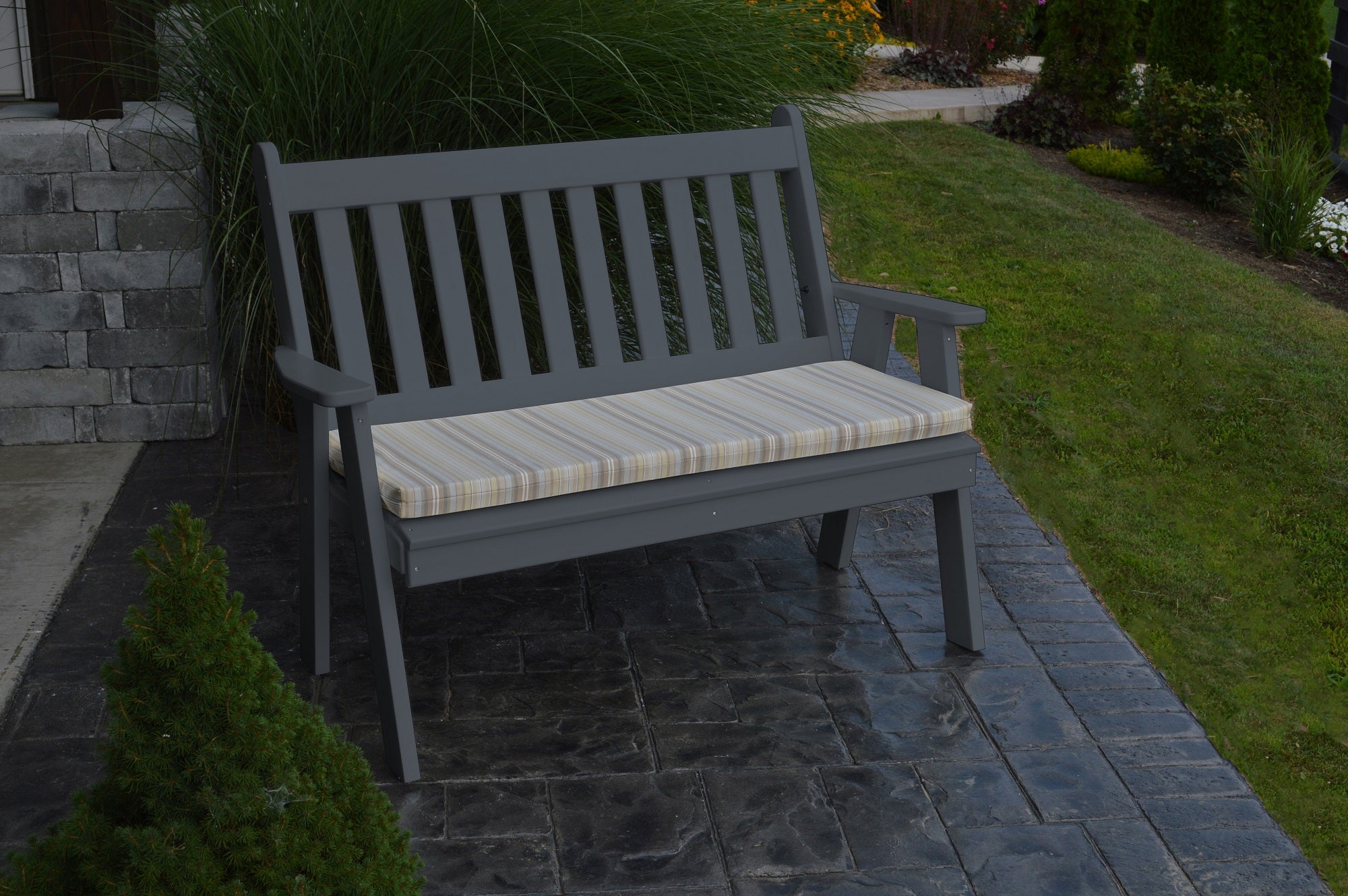 4' Poly Traditional English Garden Bench