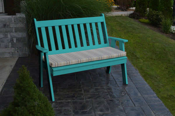 4' Poly Traditional English Garden Bench