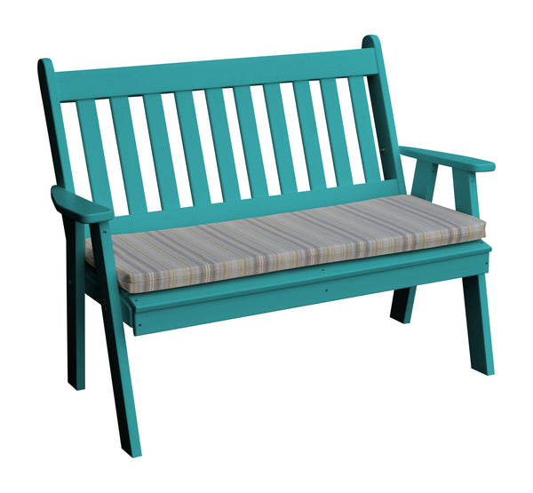 4' Poly Traditional English Garden Bench