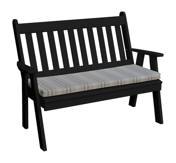 4' Poly Traditional English Garden Bench