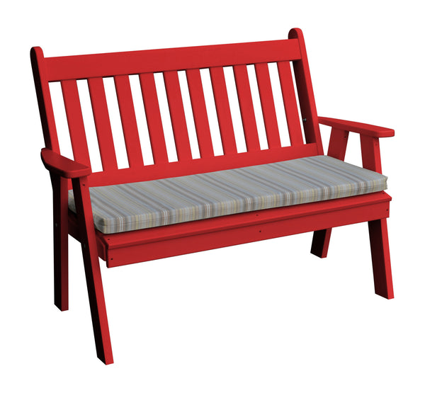 4' Poly Traditional English Garden Bench