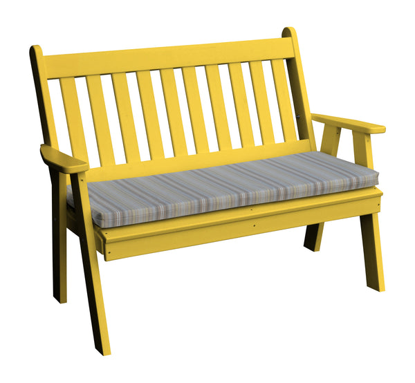 4' Poly Traditional English Garden Bench