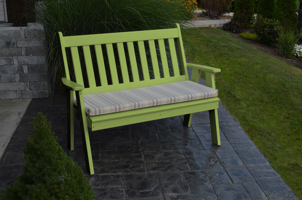 4' Poly Traditional English Garden Bench