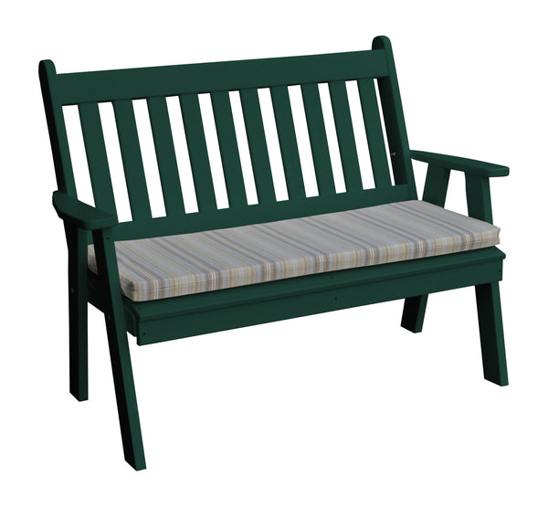 4' Poly Traditional English Garden Bench