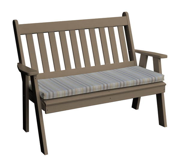 4' Poly Traditional English Garden Bench