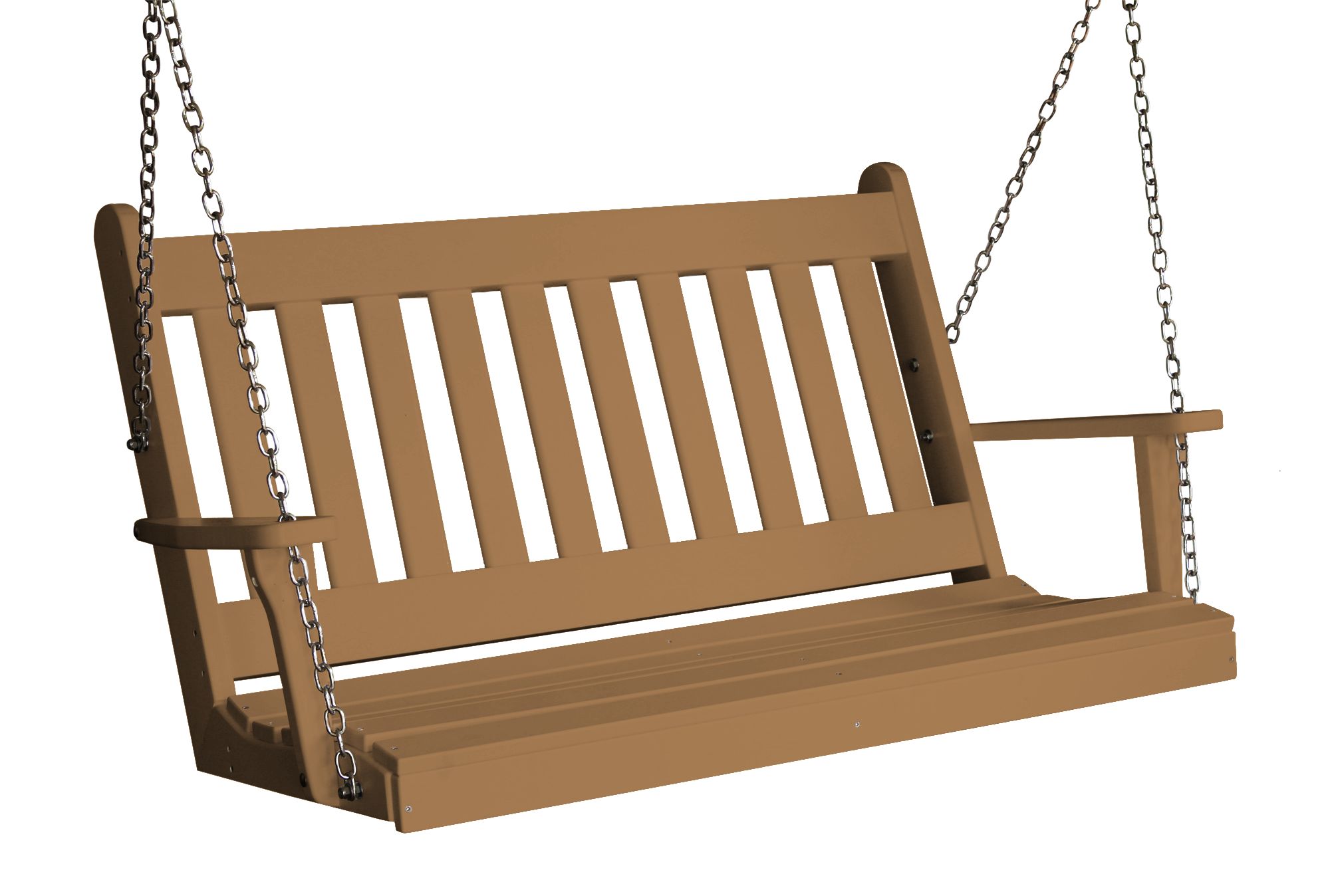 Polyester Cushion Solid Wood Porch Swing 5ft Weatherly Porch Swing