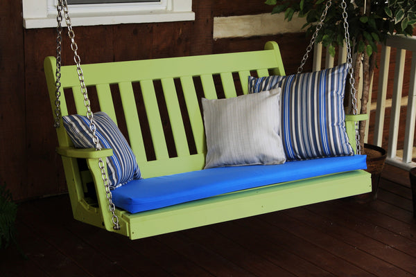 4' Poly Outdoor Traditional English Porch Swing