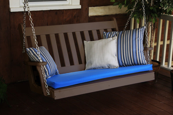 4' Poly Outdoor Traditional English Porch Swing
